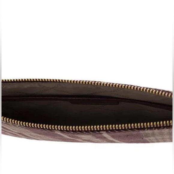 Michael Kors Jet Set Large Zip Pouch Dark Berry Multi - Picture 4 of 7